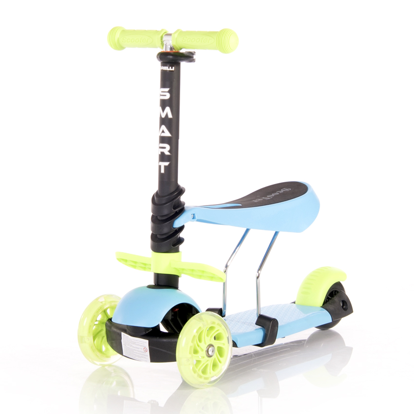  Πατίνι Smart Scooter με κάθισμα Blue & Green Lorelli