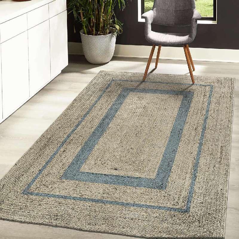 BEAUTY HOME ΧΑΛΙ JUTE ART 9130 ΜΠΕΖ,ΜΠΛΕ    