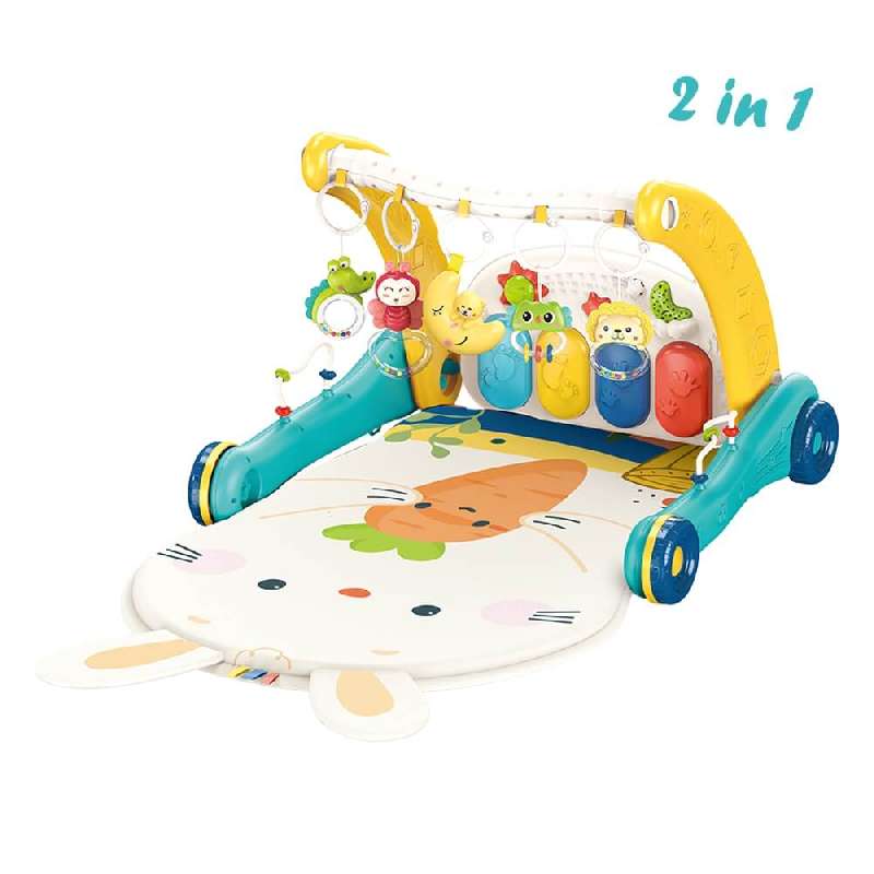 ΓΥΜΝΑΣΤΗΡΙΟ ΠΕΡΠΑΤΟΥΡΑ 2 IN 1 PIANO RABBIT BEBE STARS – ΙΔΑΝΙΚΟ ΓΙΑ ΒΡΕΦΗ