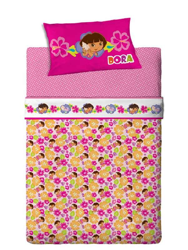 ΚΟΥΒΕΡΛΙ DISNEY 170X250CM ΜΕ ΣΧΕΔΙΟ DORA – ΦΥΣΙΚΟ ΥΛΙΚΟ PALAMAIKI