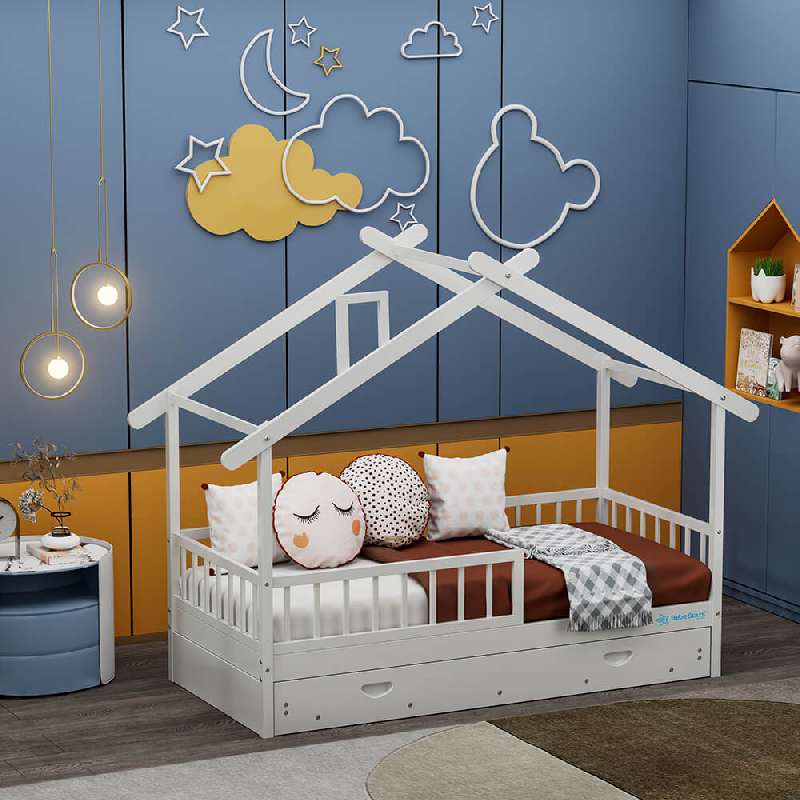 ΚΡΕΒΑΤΙ MONTESSORI MOONLIGHT ΓΙΑ ΒΡΕΦΗ ΜΕ ΣΧΕΔΙΟ ΑΣΤΕΡΙΩΝ – ΙΔΑΝΙΚΟ ΓΙΑ ΒΡΕΦΙΚΑ ΔΩΜΑΤΙΑ, 120X60CM