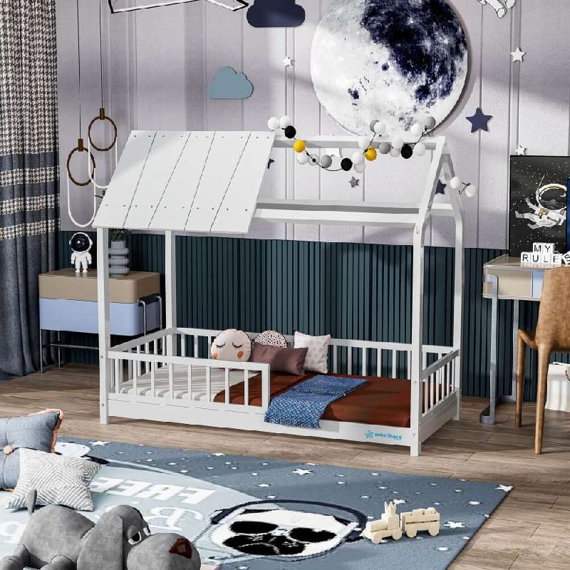 ΚΡΕΒΑΤΙ SKY MONTESSORI BEBE STARS ΜΕ ΑΣΤΕΡΙΑ – ΙΔΑΝΙΚΟ ΓΙΑ ΒΡΕΦΙΚΑ ΔΩΜΑΤΙΑ, 120X60CM