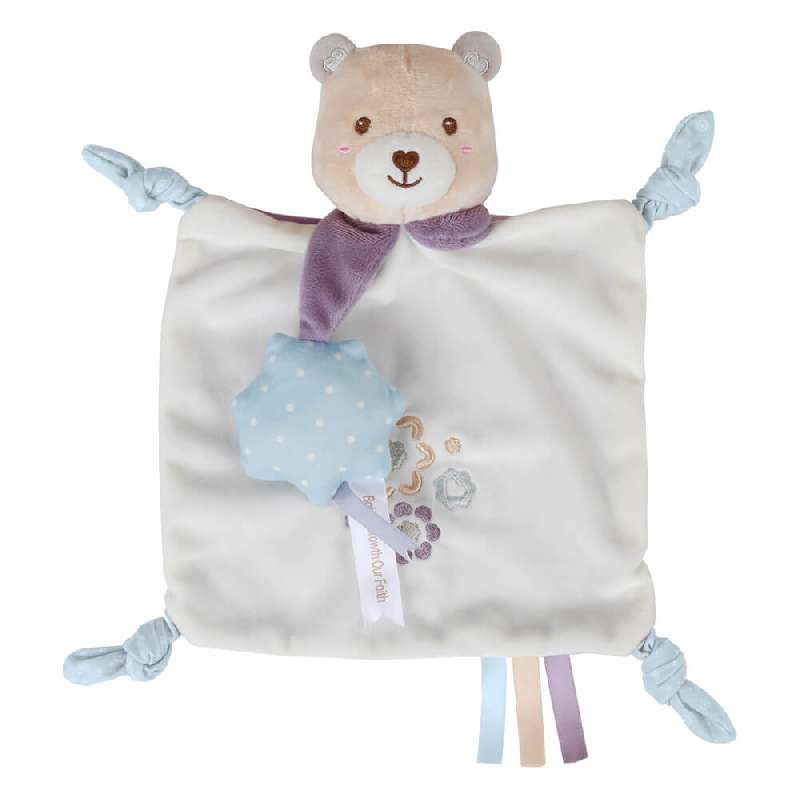 ΜΑΛΑΚΟ TEDDY FLOWER ΝΑΝΙ CUDDLE BEBE STARS - ΙΔΑΝΙΚΟ ΓΙΑ ΒΡΕΦΗ, 70X100CM