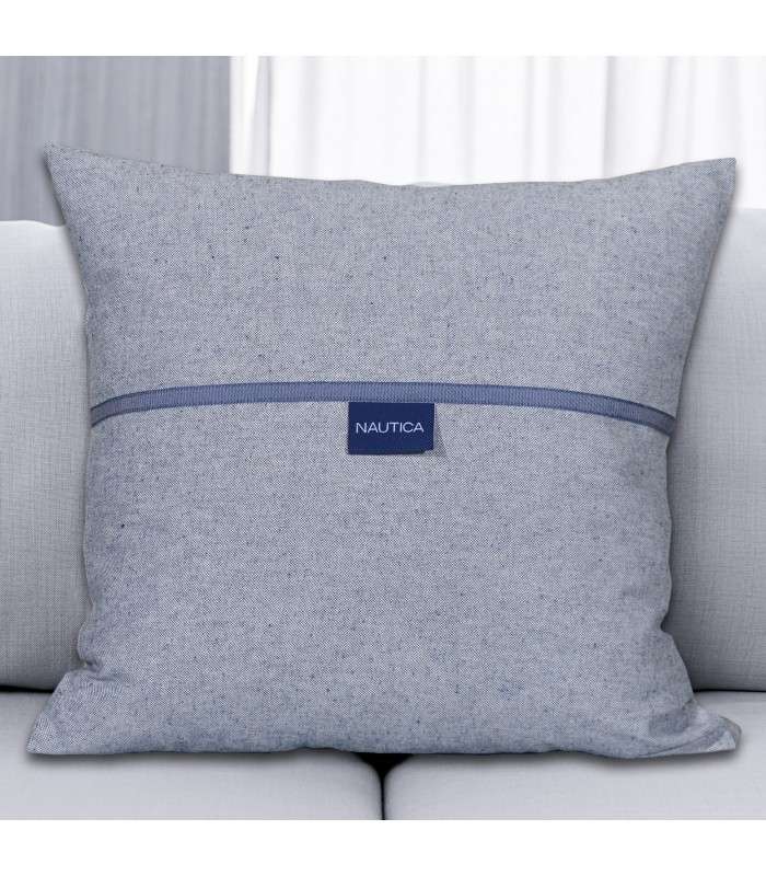 ΜΑΞΙΛΑΡΟΘΗΚΗ ΔΙΑΚΟΣΜΗΤΙΚΗ 40X40CM OXFORD ΜΠΛΕ NAUTICA DES 203 - OMEGA HOME