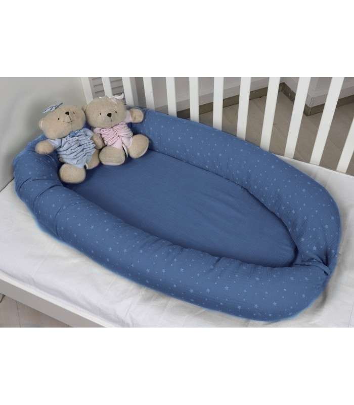 ΦΩΛΙΑ ΔΙΠΛΗΣ ΟΨΗΣ OLIVER BABY DES.374 ΜΠΛΕ 55X95 CM – ΙΔΑΝΙΚΗ ΓΙΑ ΒΡΕΦΗ