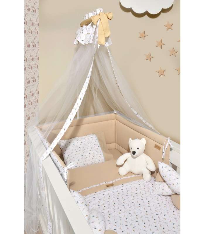 ΠΑΠΛΩΜΑ ΚΑΙ ΠΑΠΛΩΜΑΤΟΘΗΚΗ OLIVER BABY DES.404 100X140CM ΜΠΕΖ - ΙΔΑΝΙΚΟ ΓΙΑ ΒΡΕΦΙΚΑ ΔΩΜΑΤΙΑ