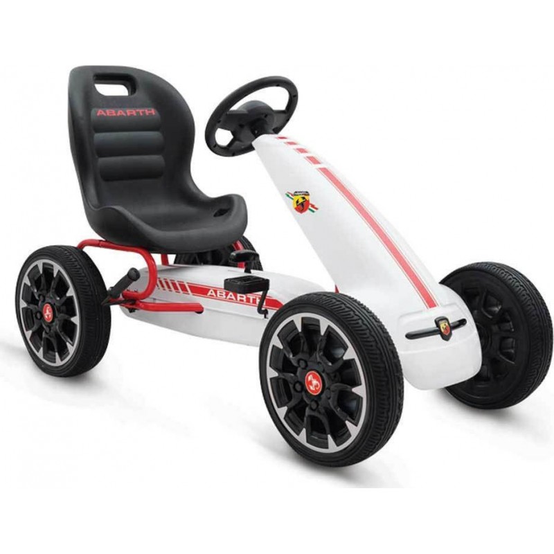 Παιδικό αυτοκινητάκι Go-cart Abarth 500 Assetto White Cangaroo