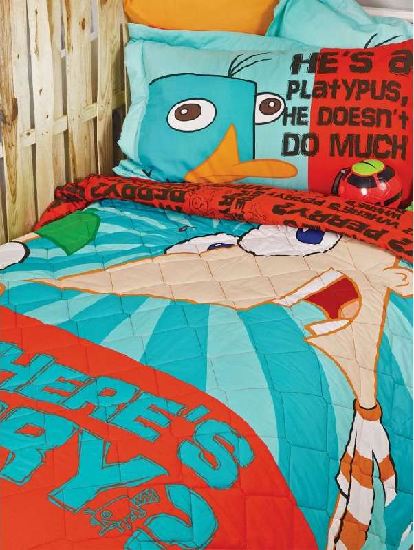 ΠΑΙΔΙΚΗ ΠΑΠΛΩΜΑΤΟΘΗΚΗ ΜΟΝΗ DISNEY PHINEAS & FERB 170X250CM - PALAMAIKI