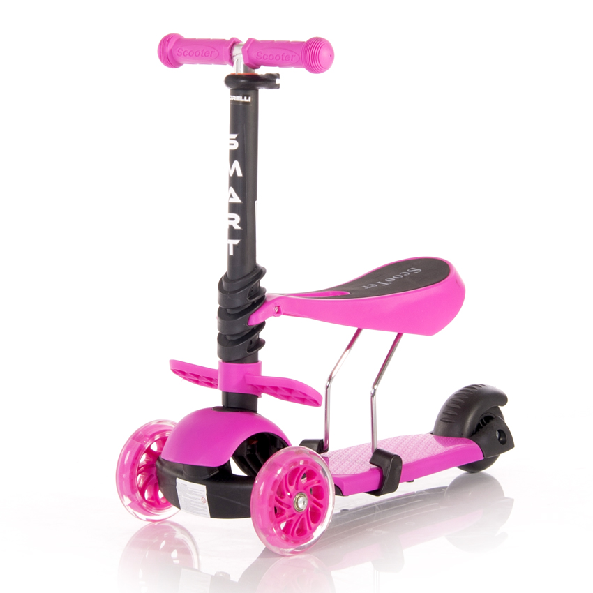  Πατίνι Smart Scooter με κάθισμα Pink Lorelli