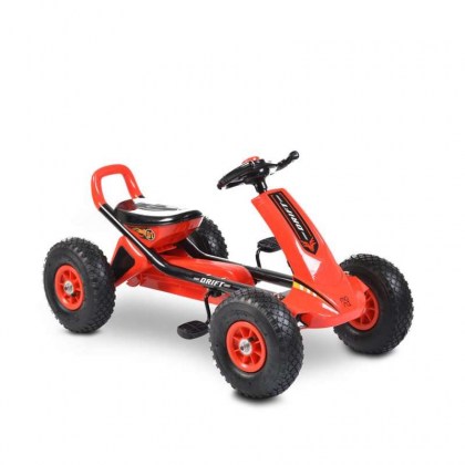 Παιδικό αυτοκινητάκι με πετάλια Go Cart Drift Air Wheels Red