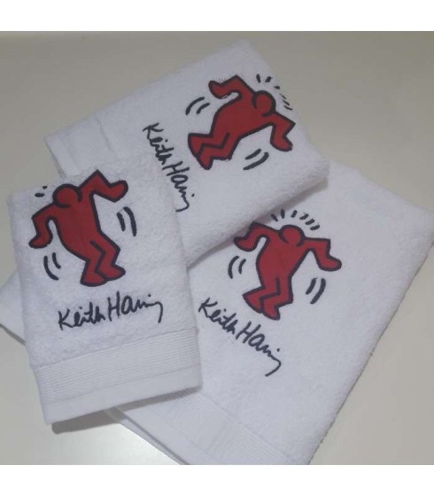 Baby Oliver Βρεφικές Πετσέτες Keith Haring des.12  σετ 3 τμχ