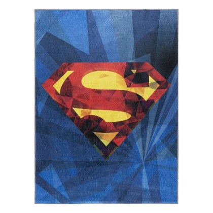 Beauty Home Παιδικό Χαλί Art 6187 Superman 130Χ180 Μπλε  