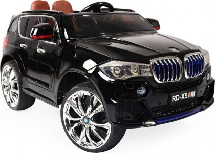  Ηλεκτροκίνητο Αυτοκίνητο 12V Jeep BMW M5X RD500 Eva Wheels Black 3800146213275 Moni