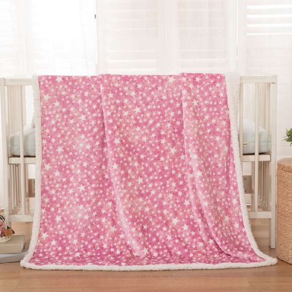  Κουβέρτα βρεφική 110x140 σε 3 χρώματα Art 5136 110x140 Ροζ 