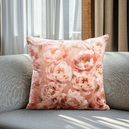 ΜΑΞΙΛΑΡΟΘΗΚΗ ΒΕΛΟΥΔΟ ROMANTIC PEONY DREAM  40 x 40 cm  Beauty Home 