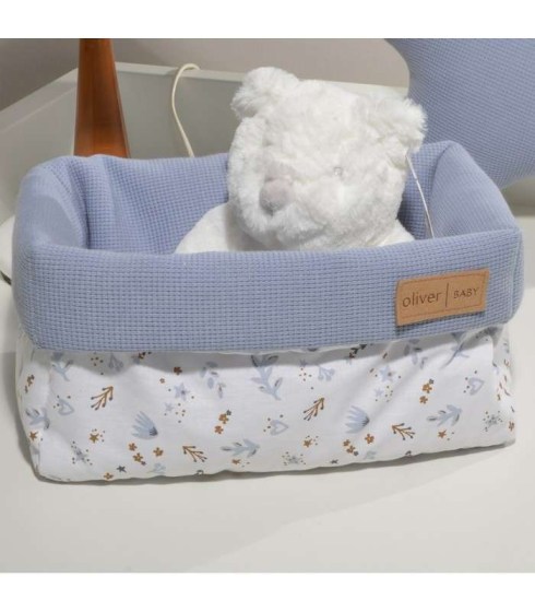 Oliver Baby Des.401 Καλάθι Αποθήκευσης Διπλής Όψης 25x15x13 ύψος Ραφ Omega Home