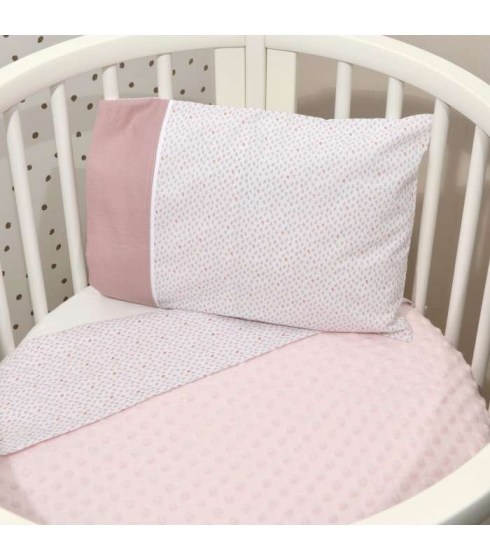 Oliver Baby Des.402 Minky Κουβέρτα Αγκαλιάς Διπλής Όψης Σάπιο Μήλο 75x95 OMEGA HOME