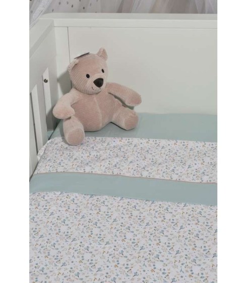  Oliver Baby Des.403 Σεντόνια Λίκνου Σετ 2τ -75x110-100% Βαμβάκι Μέντα