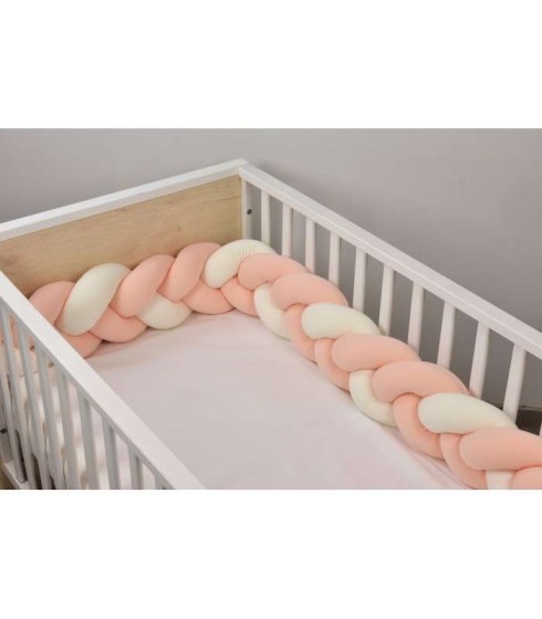 Oliver Baby Des.766 Εκρου-Σομόν-Σομόν πλεξούδα ζέρσευ 2μ x 20εκ. Omega Home