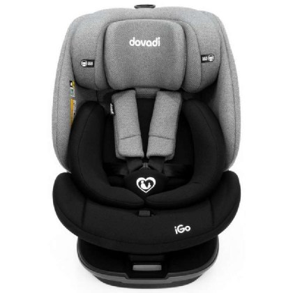 Παιδικό κάθισμα αυτοκινήτου  iGo i-size 40-150cm Isofix 360° Black&Grey Dovadi