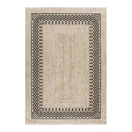 Πατάκι Jute Art 9132 65x140 Μπεζ,Μαύρο  Beauty Home 