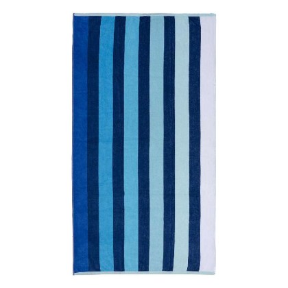 Πετσέτα θαλάσσης Art 2187 90x160 Μπλε ρίγα  Beauty Home 