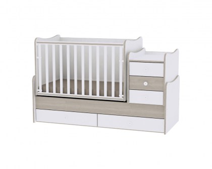 Πολυμορφικό Μετατρεπόμενο Παιδικό Κρεβάτι Maxi Plus White/Amber Lorelli 10150300035A