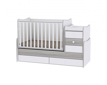 Πολυμορφικό Μετατρεπόμενο Παιδικό Κρεβάτι Maxi Plus White/Artwood Lorelli 10150300030A
