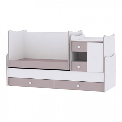 Πολυμορφικό Μετατρεπόμενο Προεφηβικό Κρεβάτι Mini Max Lorellii New White (10150500024A)