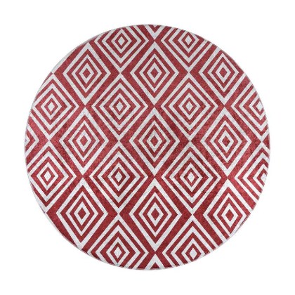 Ροτόντα 140x140 Azelie Art 9762-Red Κόκκινο  Beauty Home 