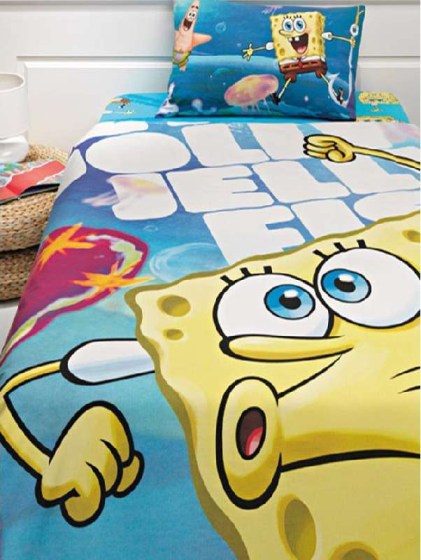        Σετ Κουβερλί Μονό 170x250 SPONGEBOB     Palamaiki