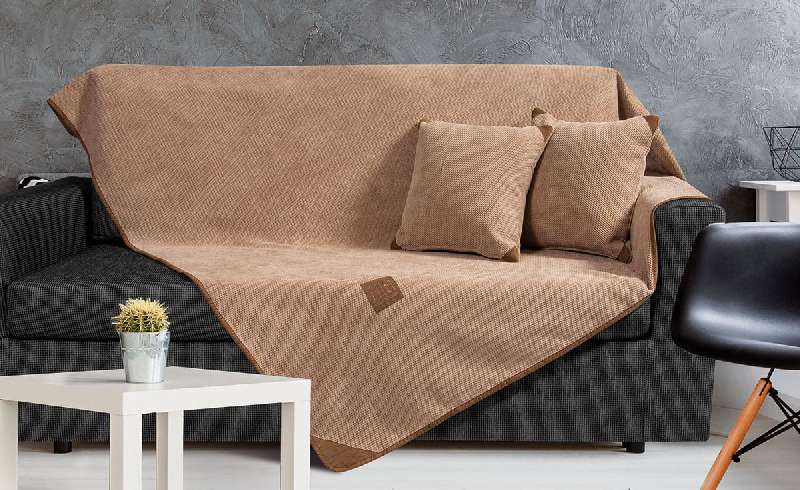 ΡΙΧΤΑΡΙ MICRO VELOUR ΣΕΤ 2ΤΜΧ 180X250CM + 180X300CM ΜΠΕΖ - BEAUTY HOME