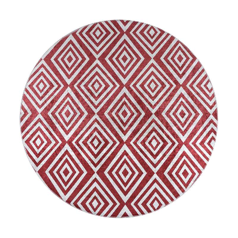 ΡΟΤΟΝΤΑ 140X140 AZELIE ART 9762-RED ΚΟΚΚΙΝΟ  BEAUTY HOME 