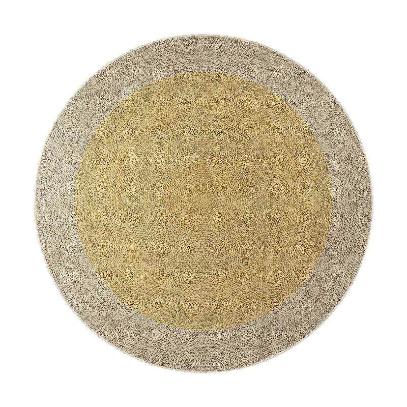 ΡΟΤΟΝΤΑ 150X150 JUTE ART 9131 ΜΠΕΖ,ΚΙΤΡΙΝΟ  BEAUTY HOME 