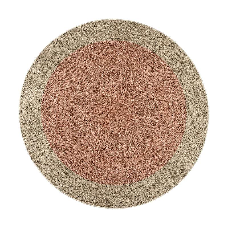 ΡΟΤΟΝΤΑ 150X150 JUTE ART 9131 ΜΠΕΖ,ΡΟΖ  BEAUTY HOME 