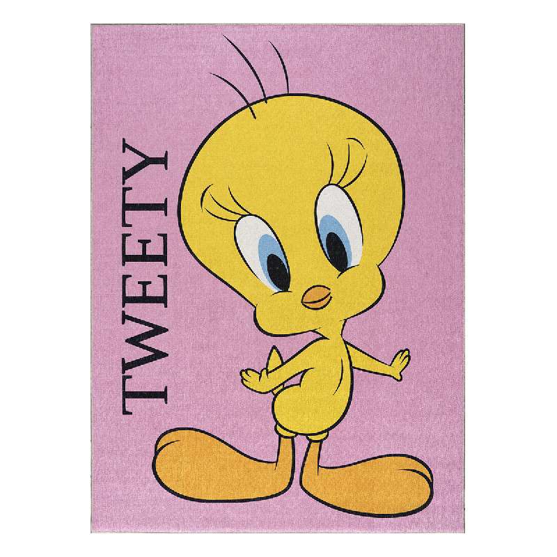 ΧΑΛΙ ART 6190 TWEETY 130X180CM ΡΟΖ – ΙΔΑΝΙΚΟ ΓΙΑ ΠΑΙΔΙΚΑ ΔΩΜΑΤΙΑ